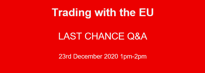 Last Chance Q & A – Trading with the EU