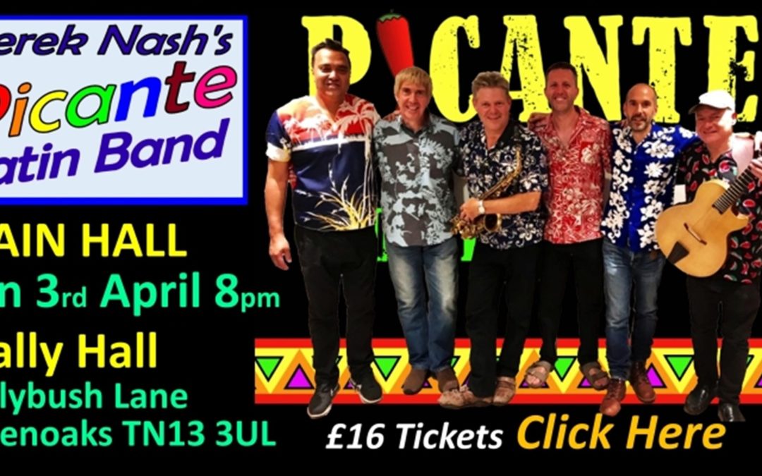 Prize Draw for 2 Tickets to PICANTE Latin Band on Sunday 3rd April – DEADLINE EXTENDED